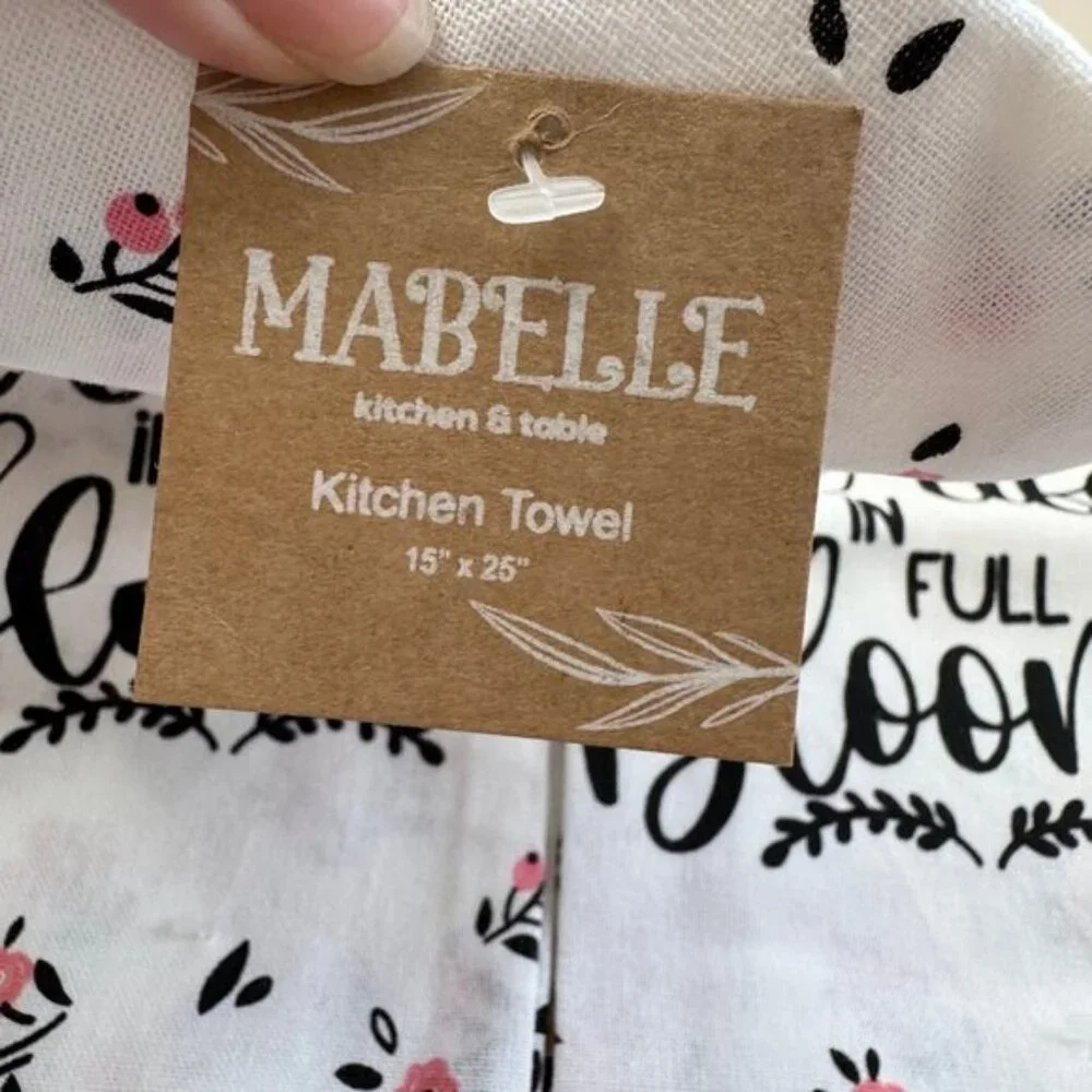 Set of 2 Kitchen Towel flower print